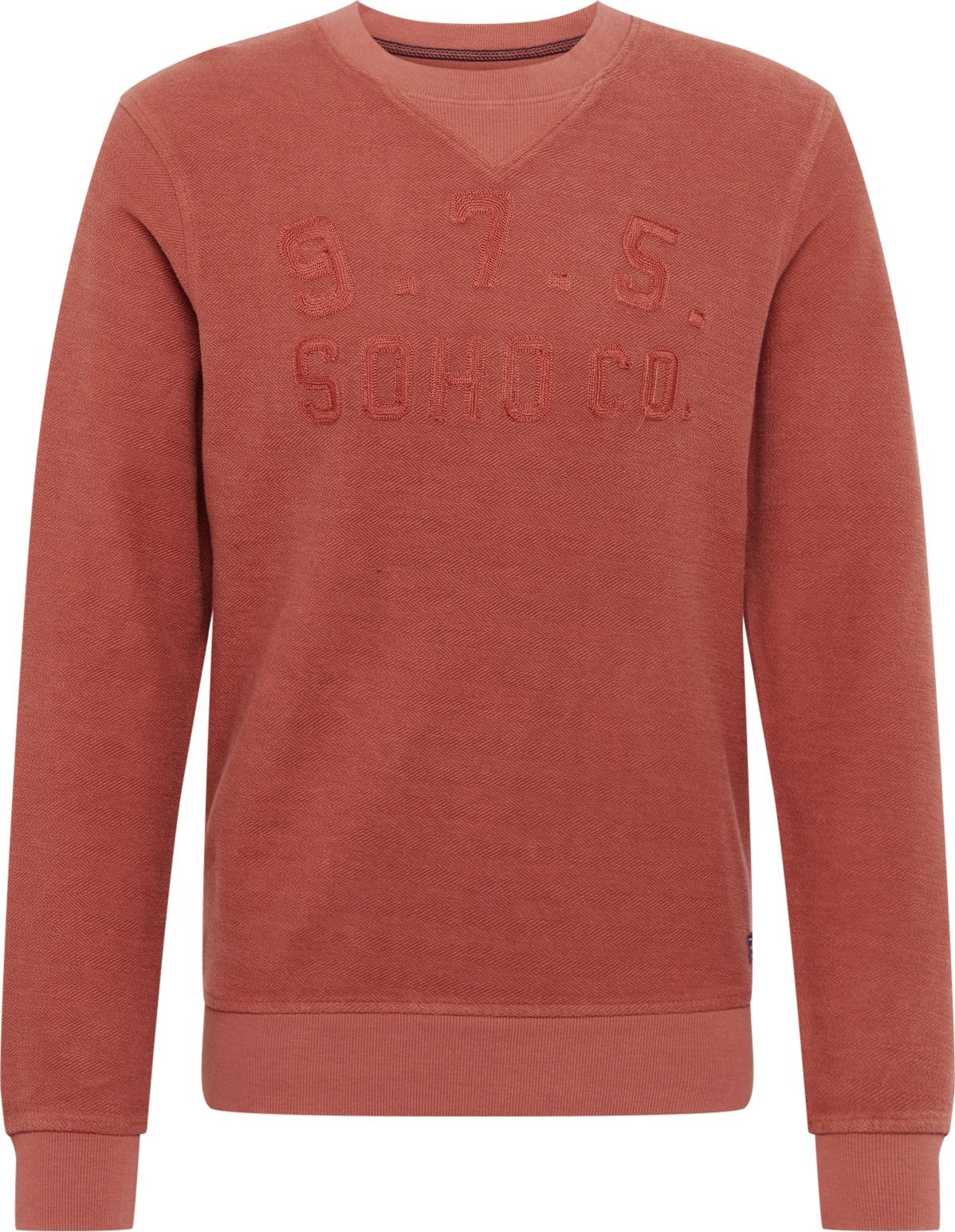 JACK & JONES Mikina 'CARTER' rezavě červená
