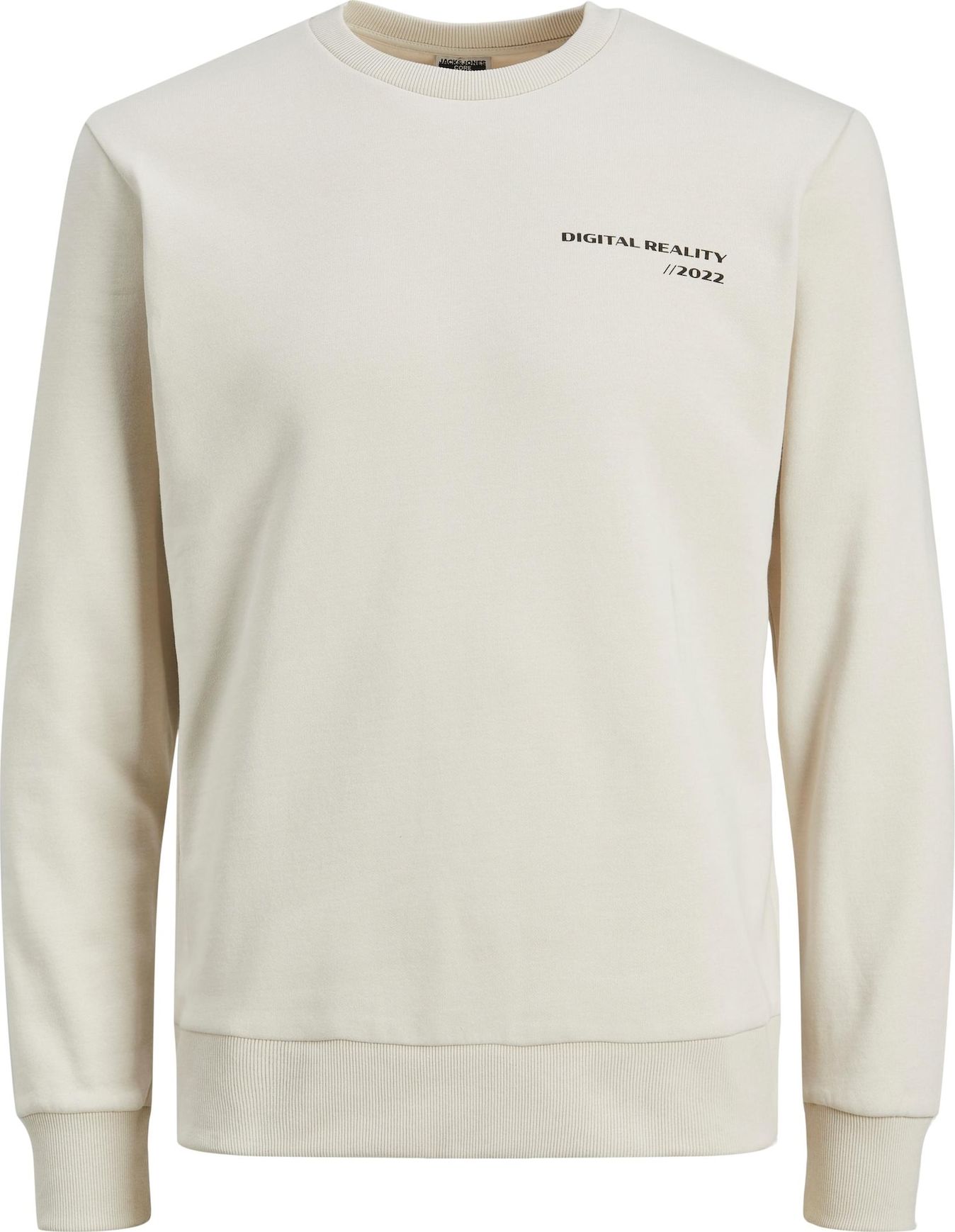 JACK & JONES Mikina světle šedá / černá