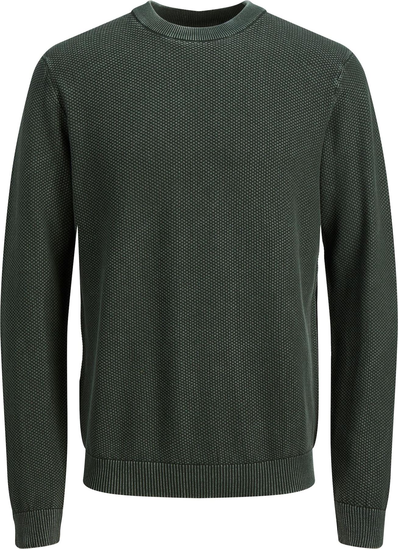 JACK & JONES Svetr 'George' tmavě zelená
