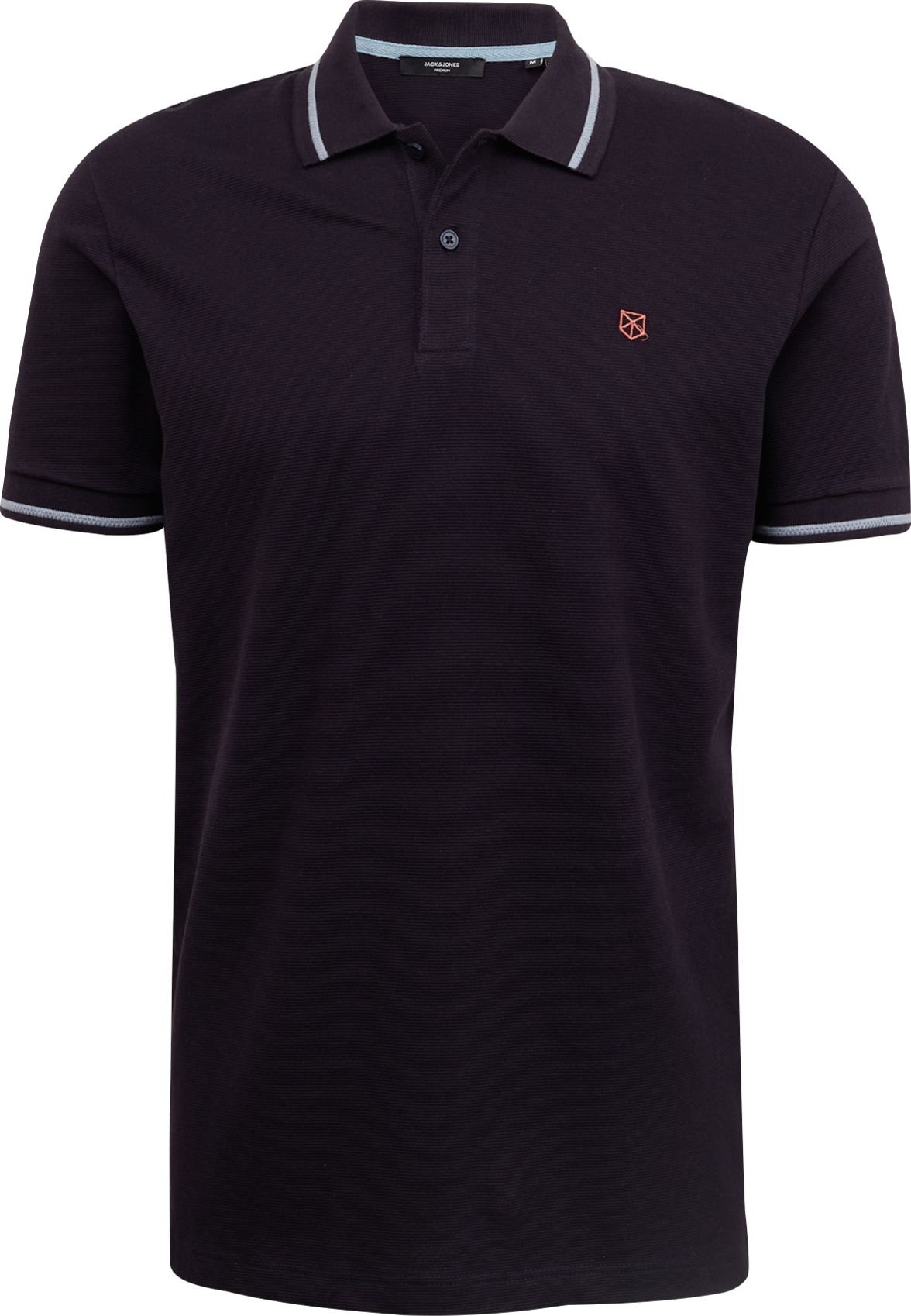 JACK & JONES Tričko noční modrá / opálová / světle červená