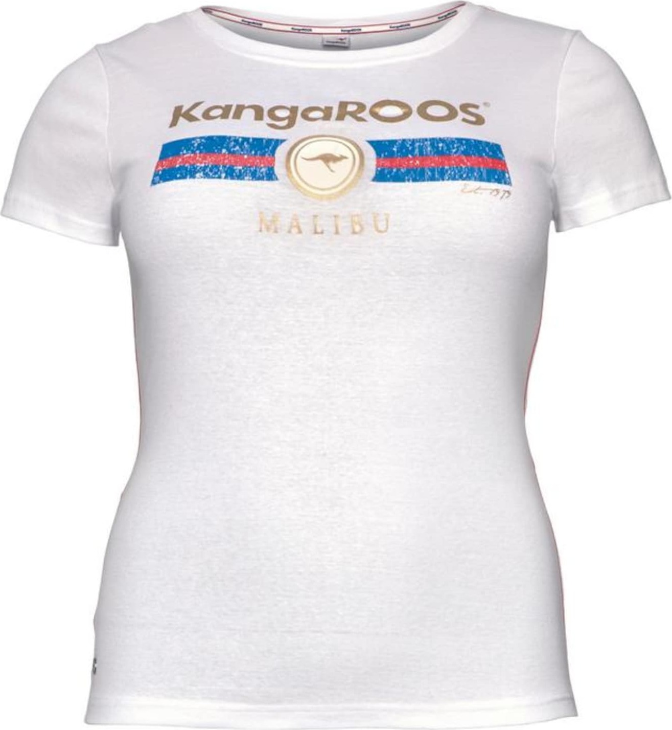 KangaROOS Tričko modrá / bronzová / lososová / bílá