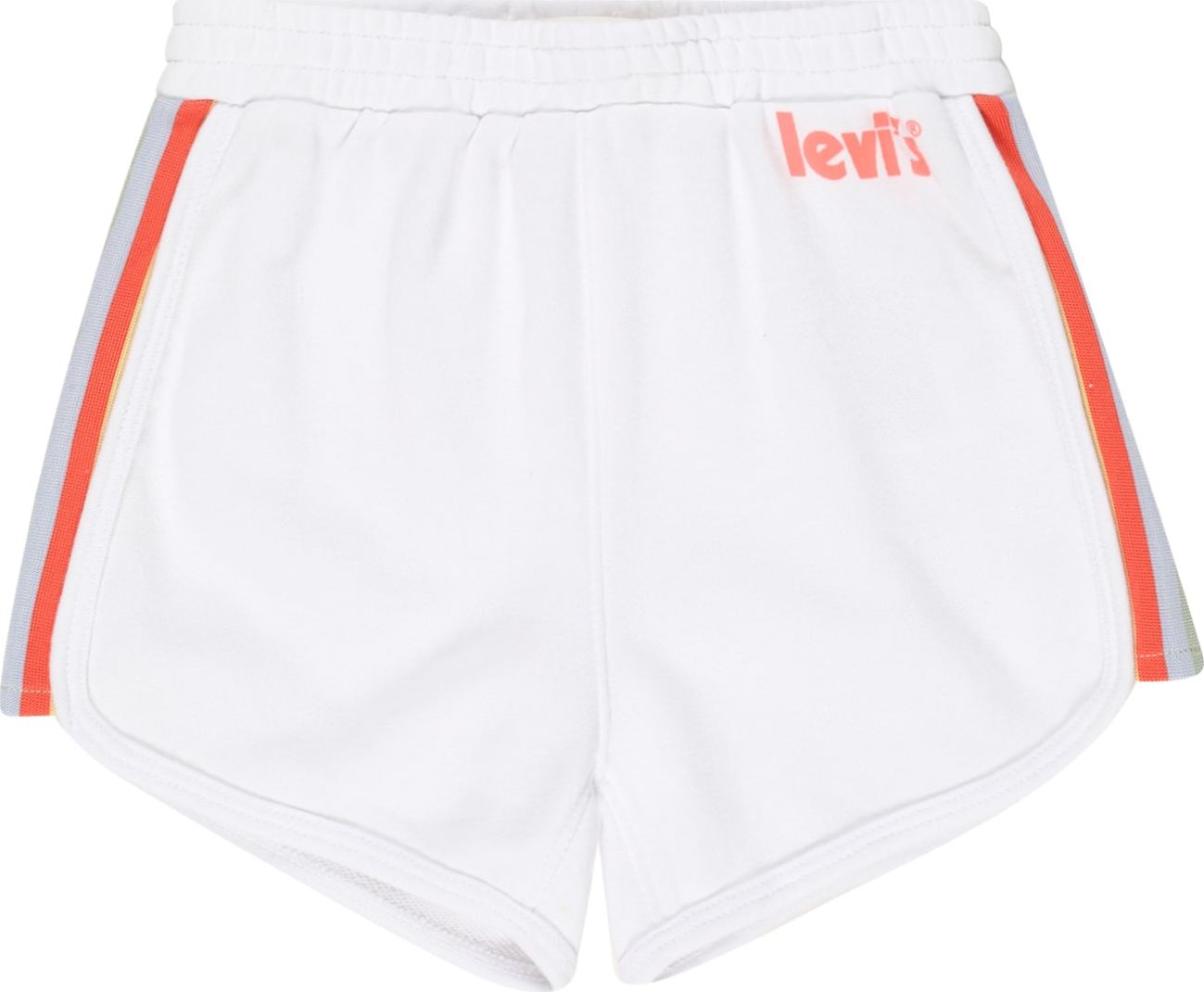 LEVI'S Kalhoty šedá / korálová / bílá