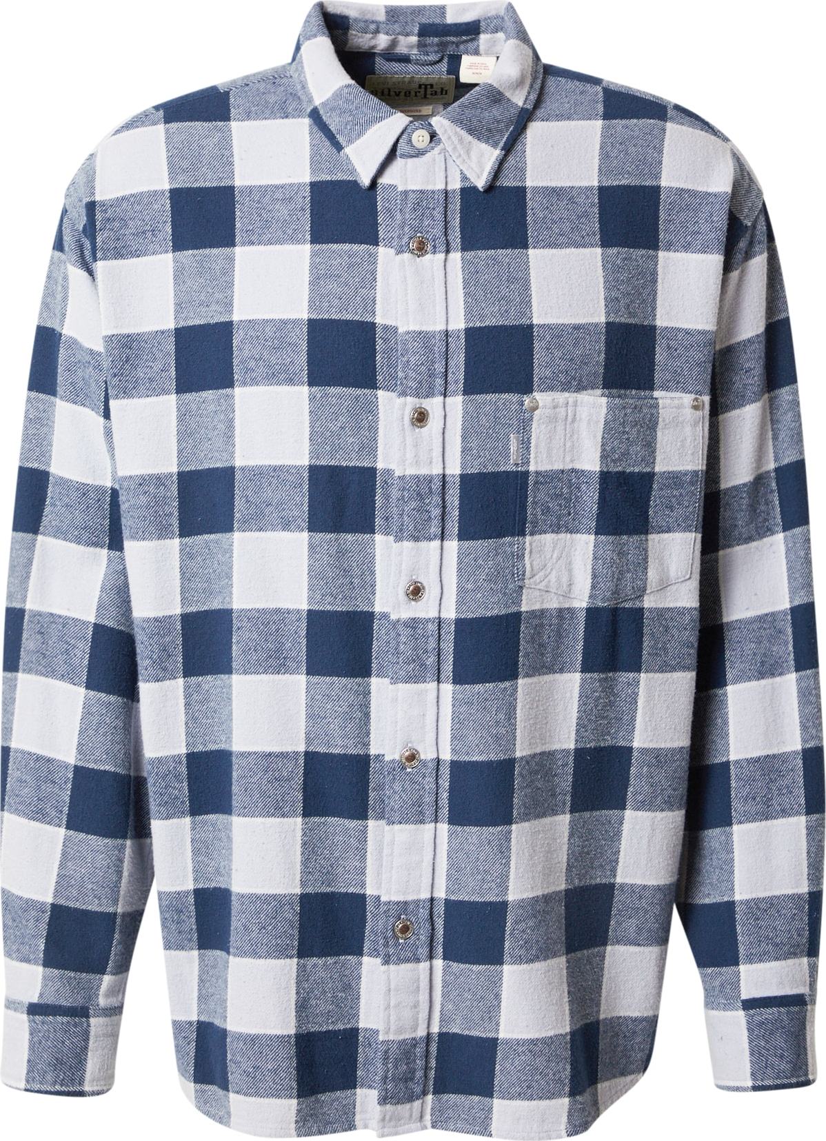 LEVI'S Košile 'SILVERTAB' tmavě modrá / modrá džínovina / bílá