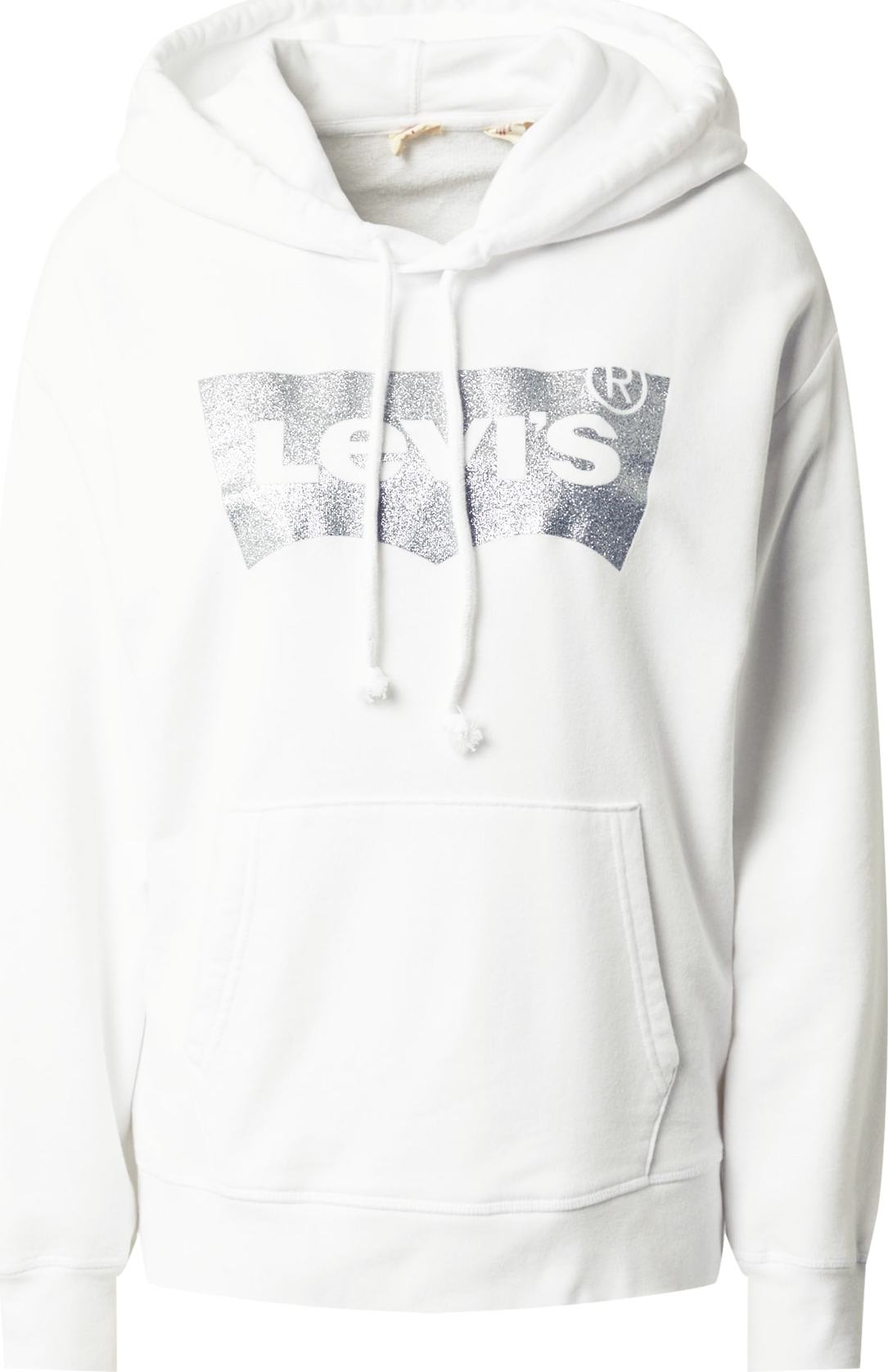 LEVI'S Mikina stříbrná / bílá