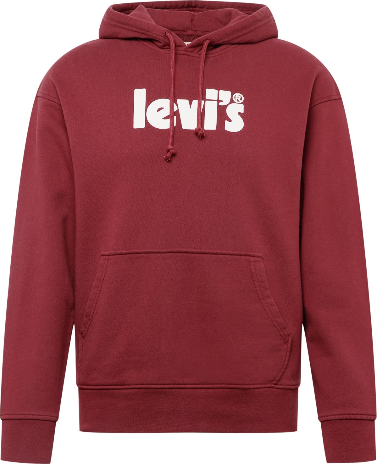 LEVI'S Mikina bordó / bílá