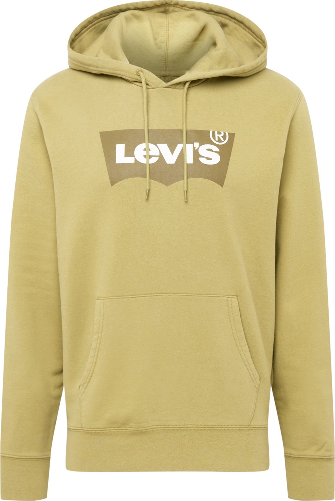 LEVI'S Mikina rákos / bílá / olivová