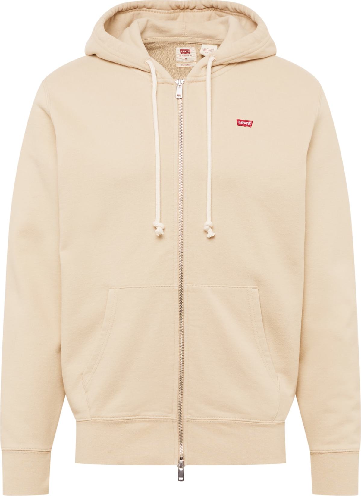 LEVI'S Mikina s kapucí béžová / červená / bílá