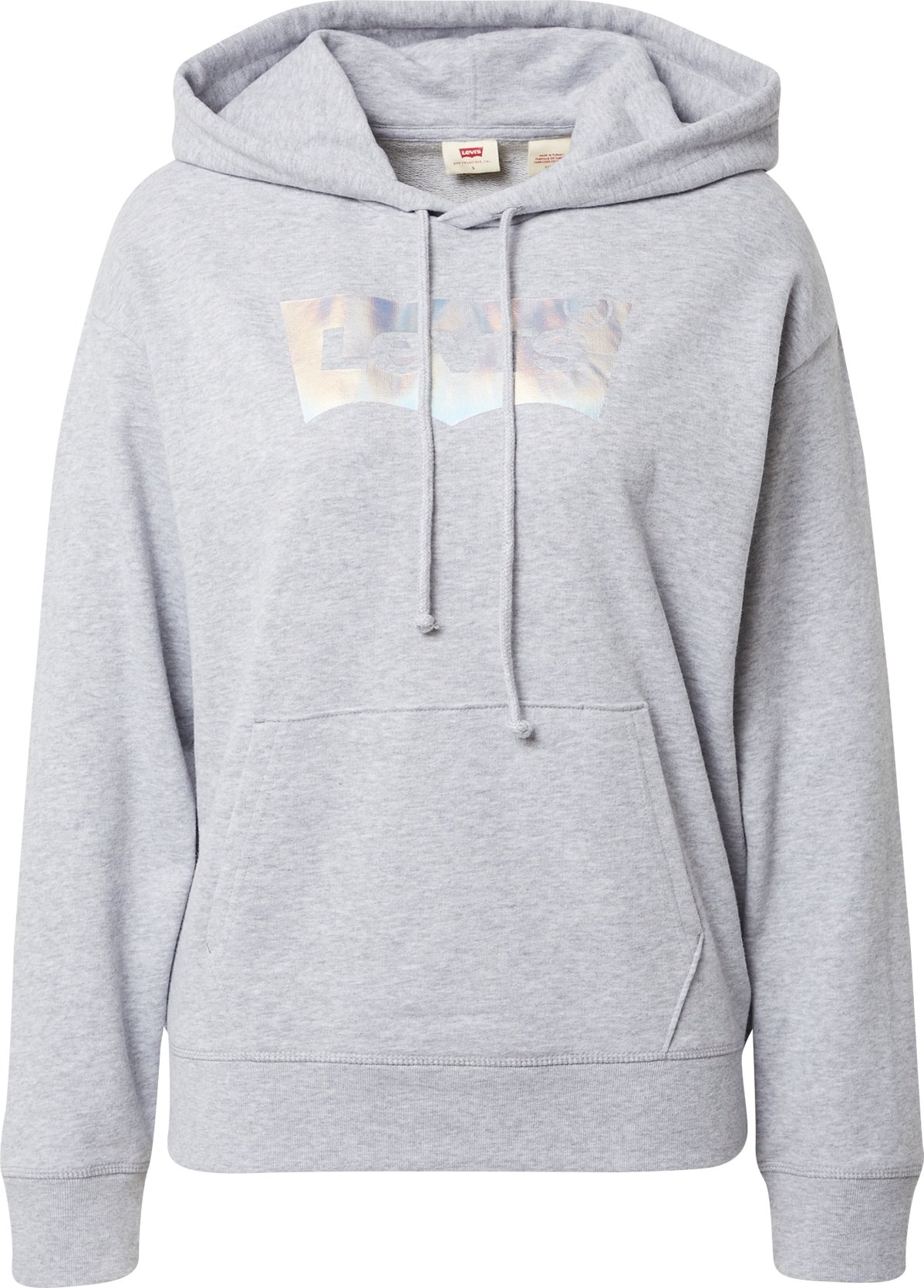 LEVI'S Mikina šedý melír / stříbrná