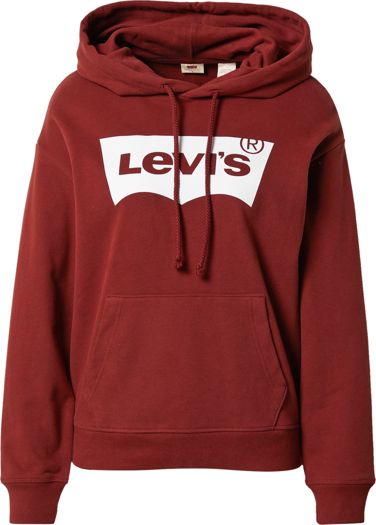 LEVI'S Mikina tmavě červená / bílá