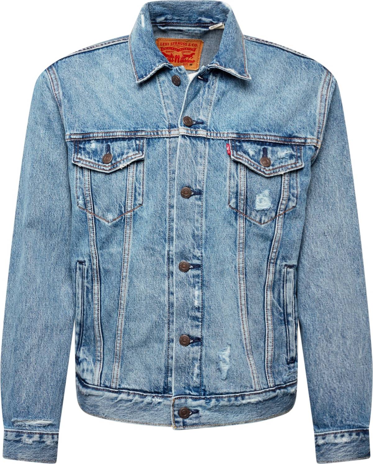 LEVI'S Přechodná bunda modrá džínovina