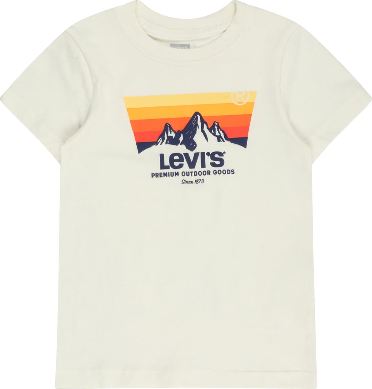 LEVI'S Tričko 'MOUNTAIN' béžová / oranžová / žlutá / námořnická modř