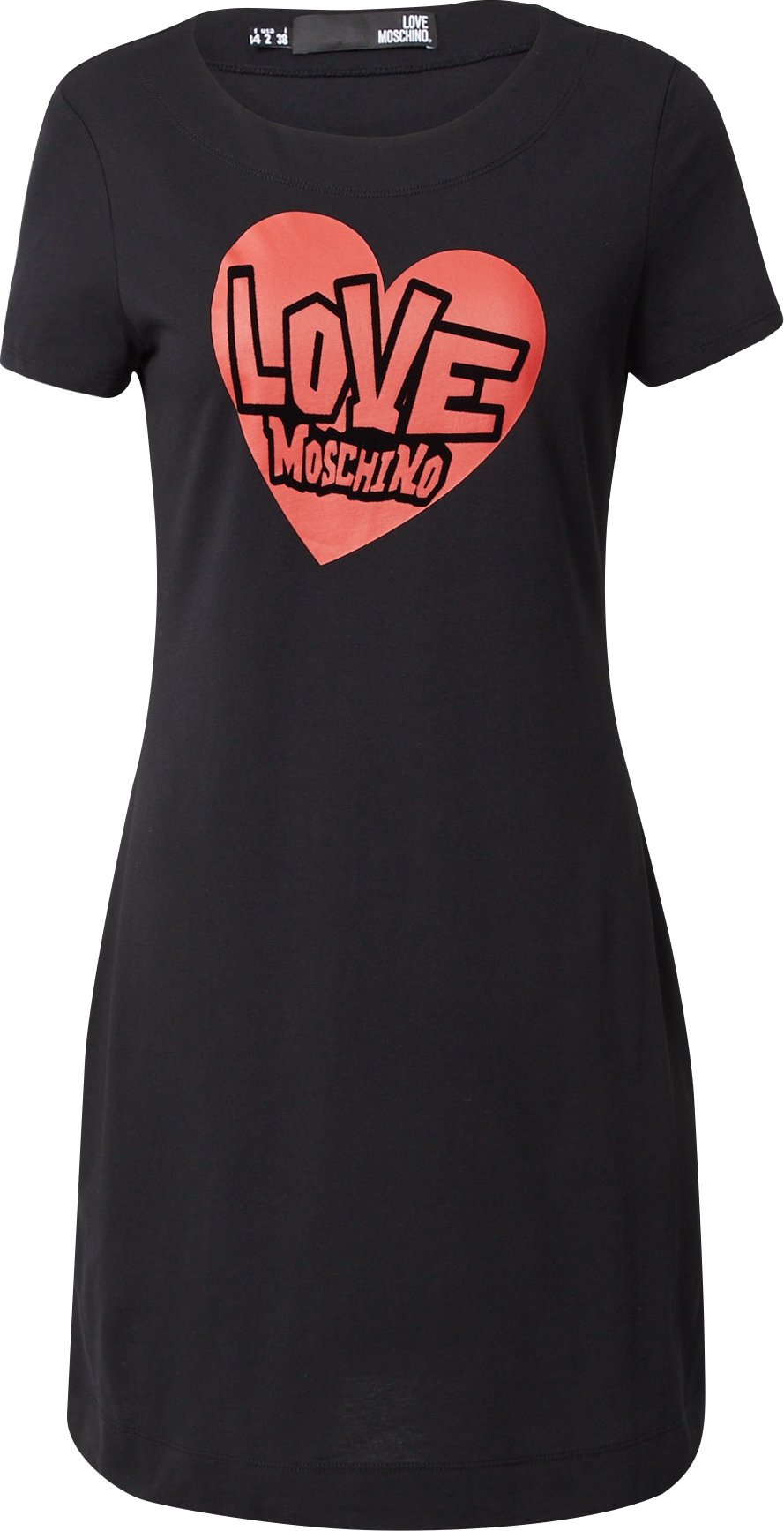 Love Moschino Šaty černá / červená