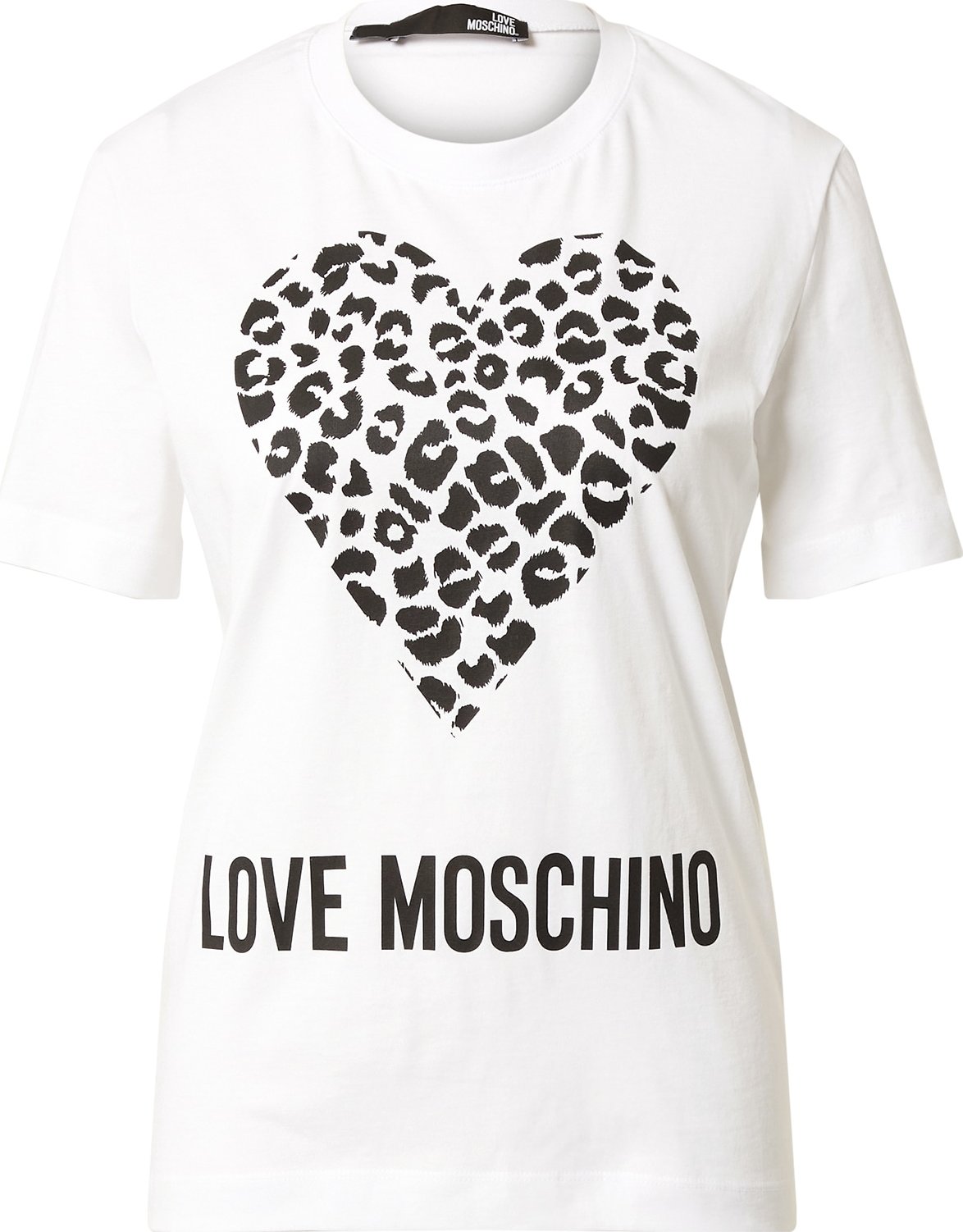 Love Moschino Tričko bílá / černá
