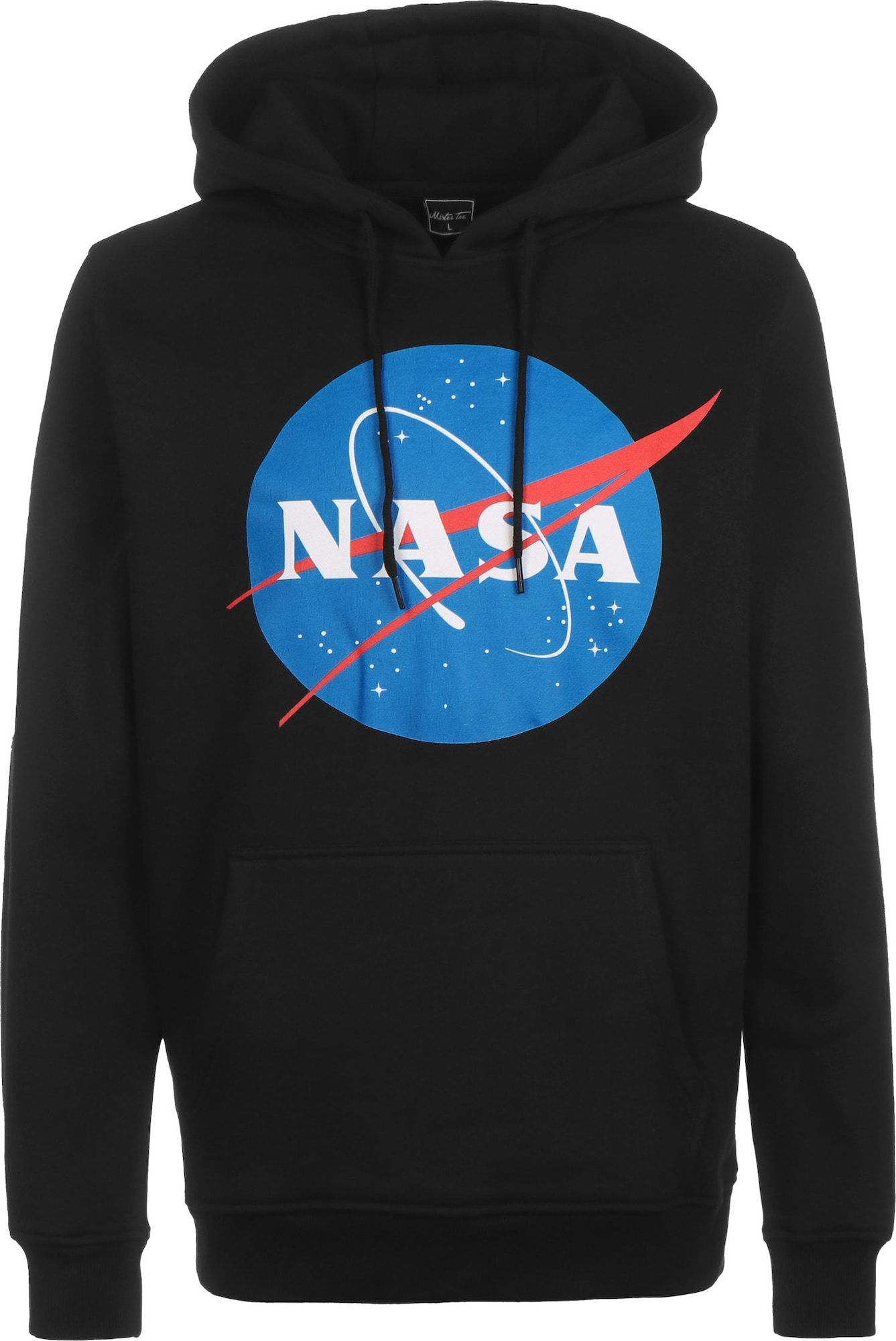 Mister Tee Mikina 'Nasa' černá / modrá / bílá / světle červená
