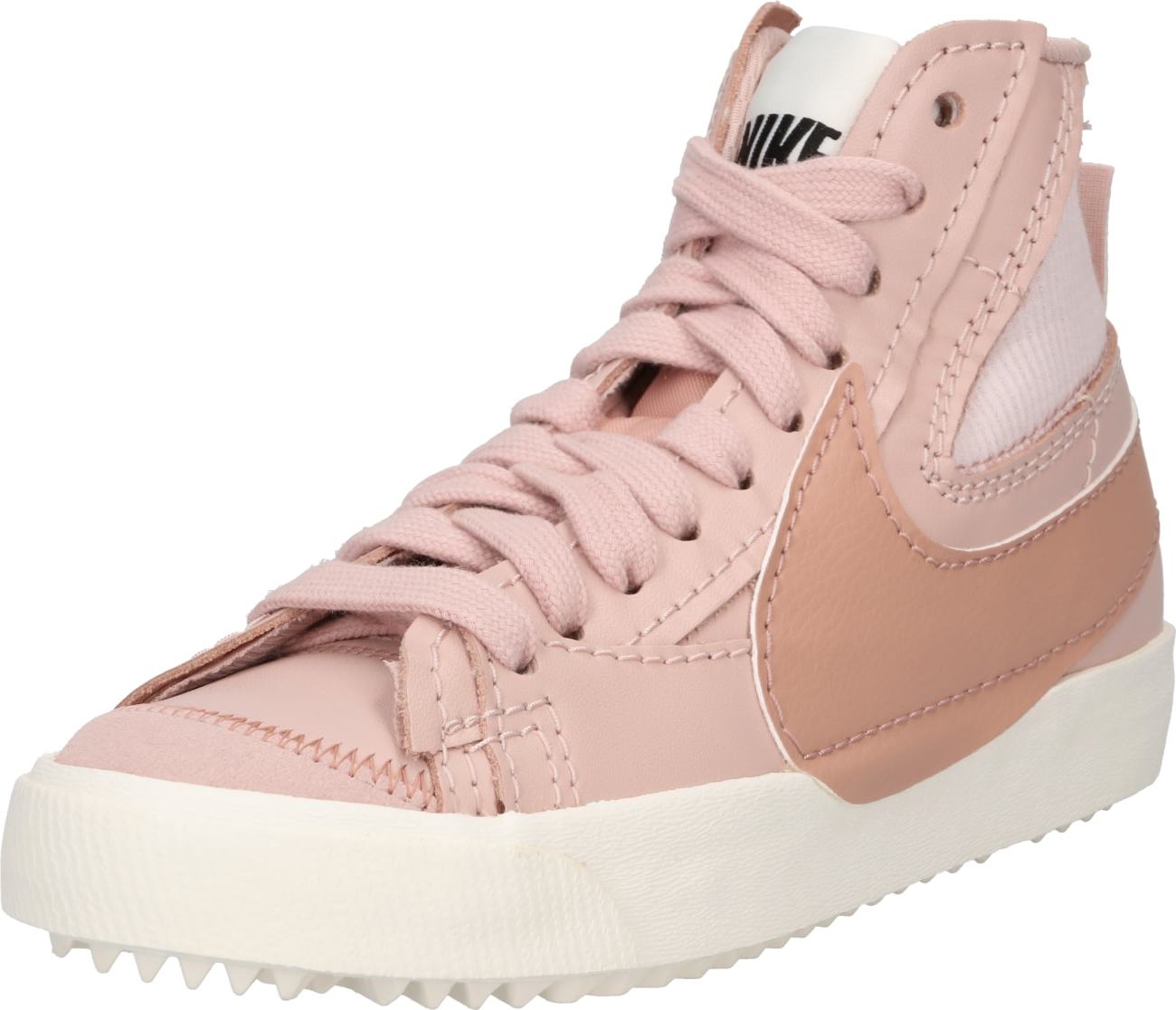 Nike Sportswear Kotníkové tenisky 'Blazer Mid 77' pink / růžová / bílá