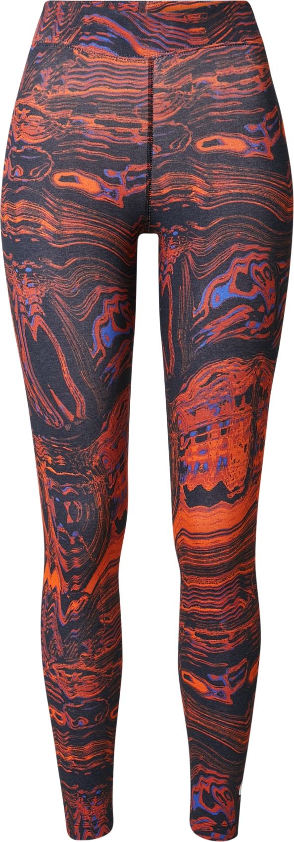 Nike Sportswear Legíny světlemodrá / oranžová / černá