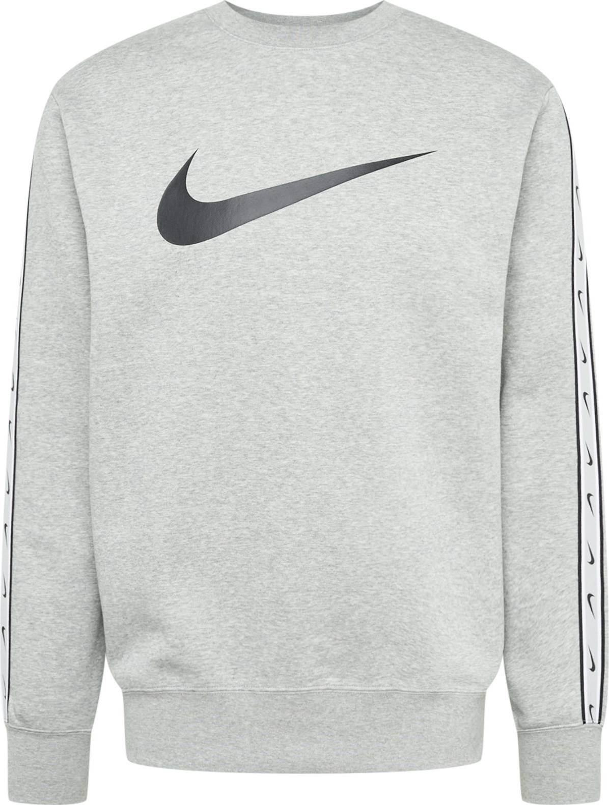 Nike Sportswear Mikina šedá / černá