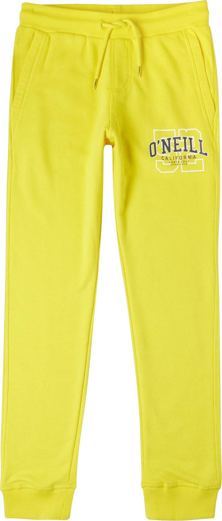 O'NEILL Sportovní kalhoty žlutá / šedá / bílá