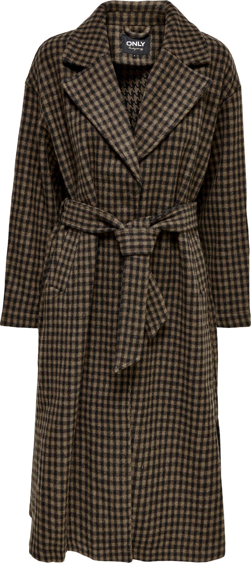 ONLY Přechodný kabát 'NAOMI' černá / khaki