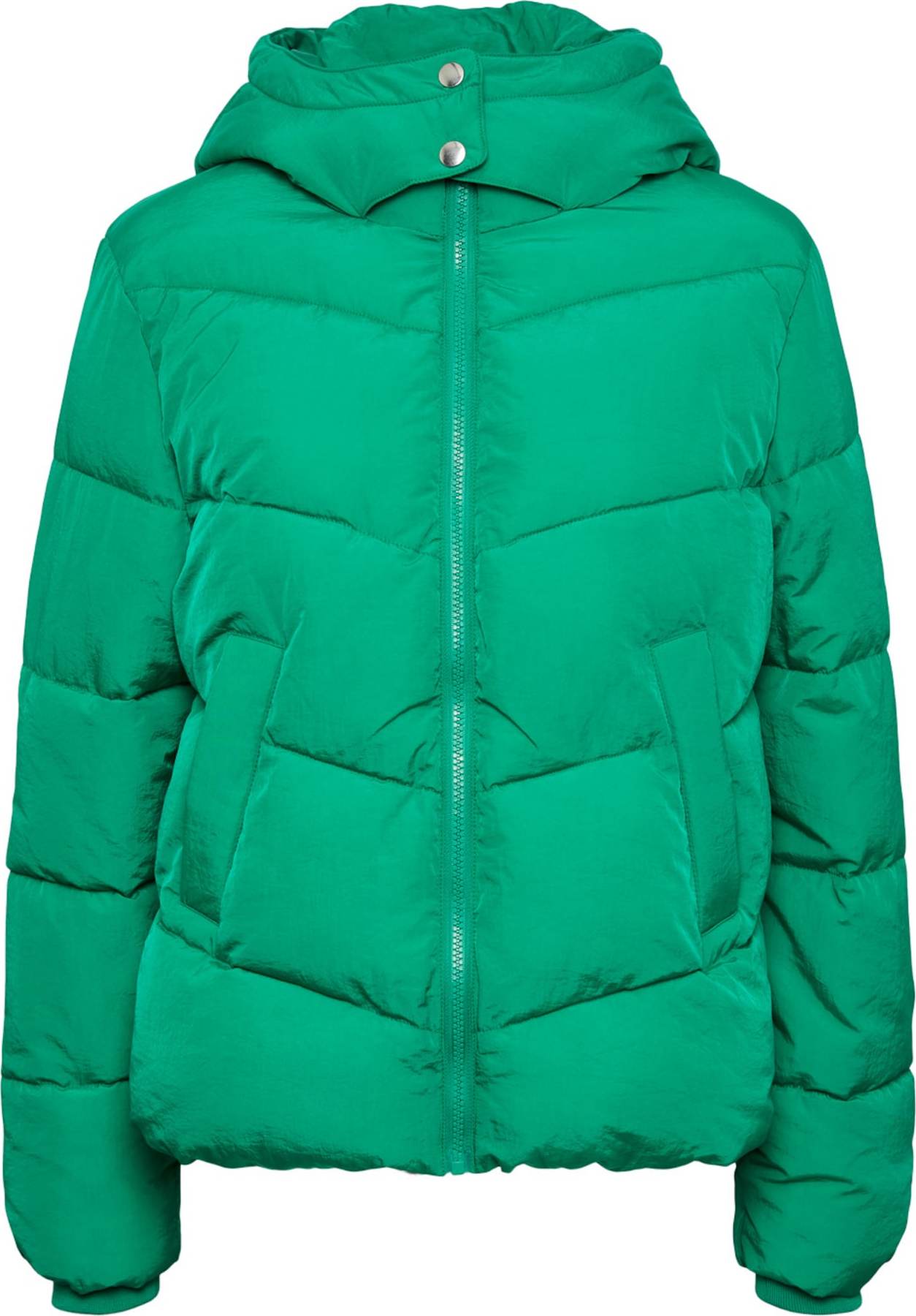 PIECES Zimní bunda 'Jamilla' trávově zelená