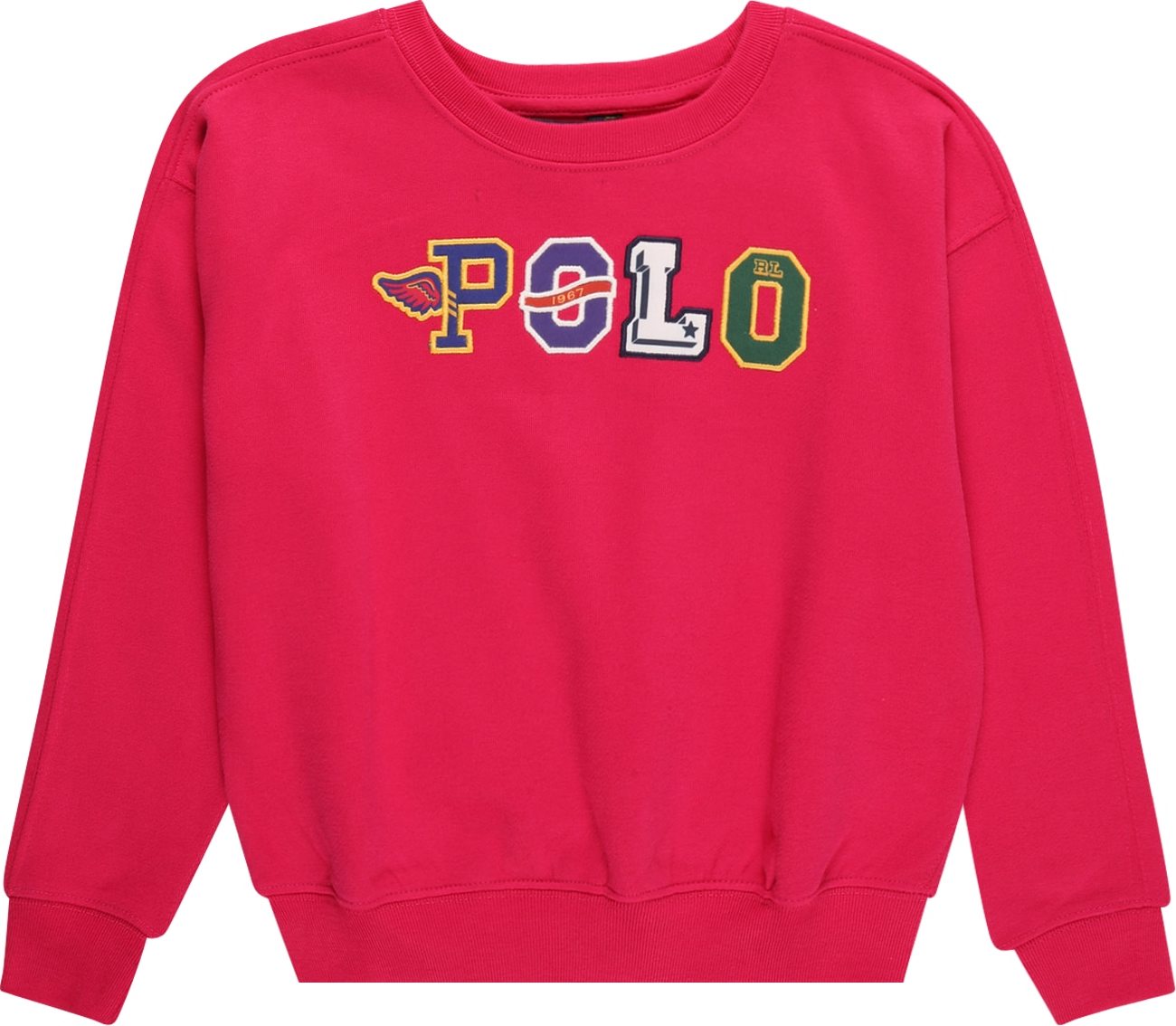 Polo Ralph Lauren Mikina fuchsiová / bílá / námořnická modř / zelená