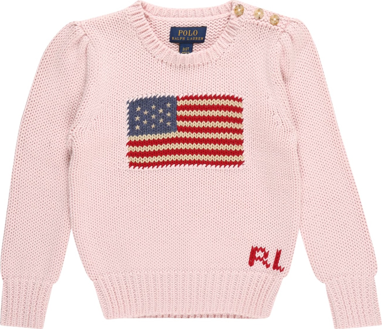 Polo Ralph Lauren Svetr pink / červená / námořnická modř / písková