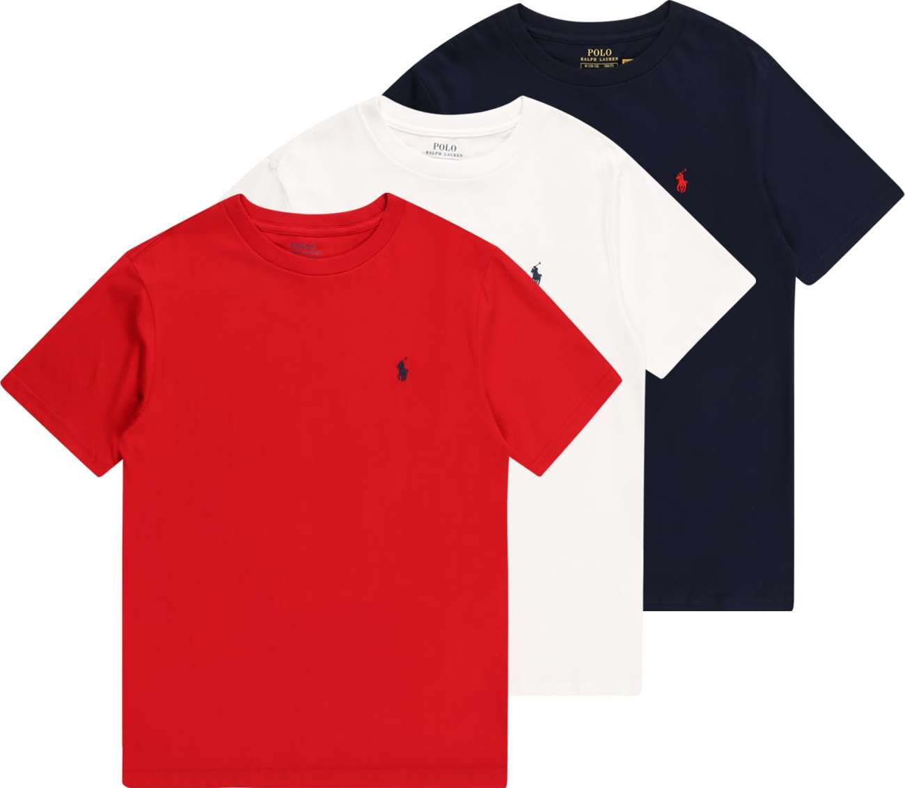 Polo Ralph Lauren Tričko červená / námořnická modř / bílá