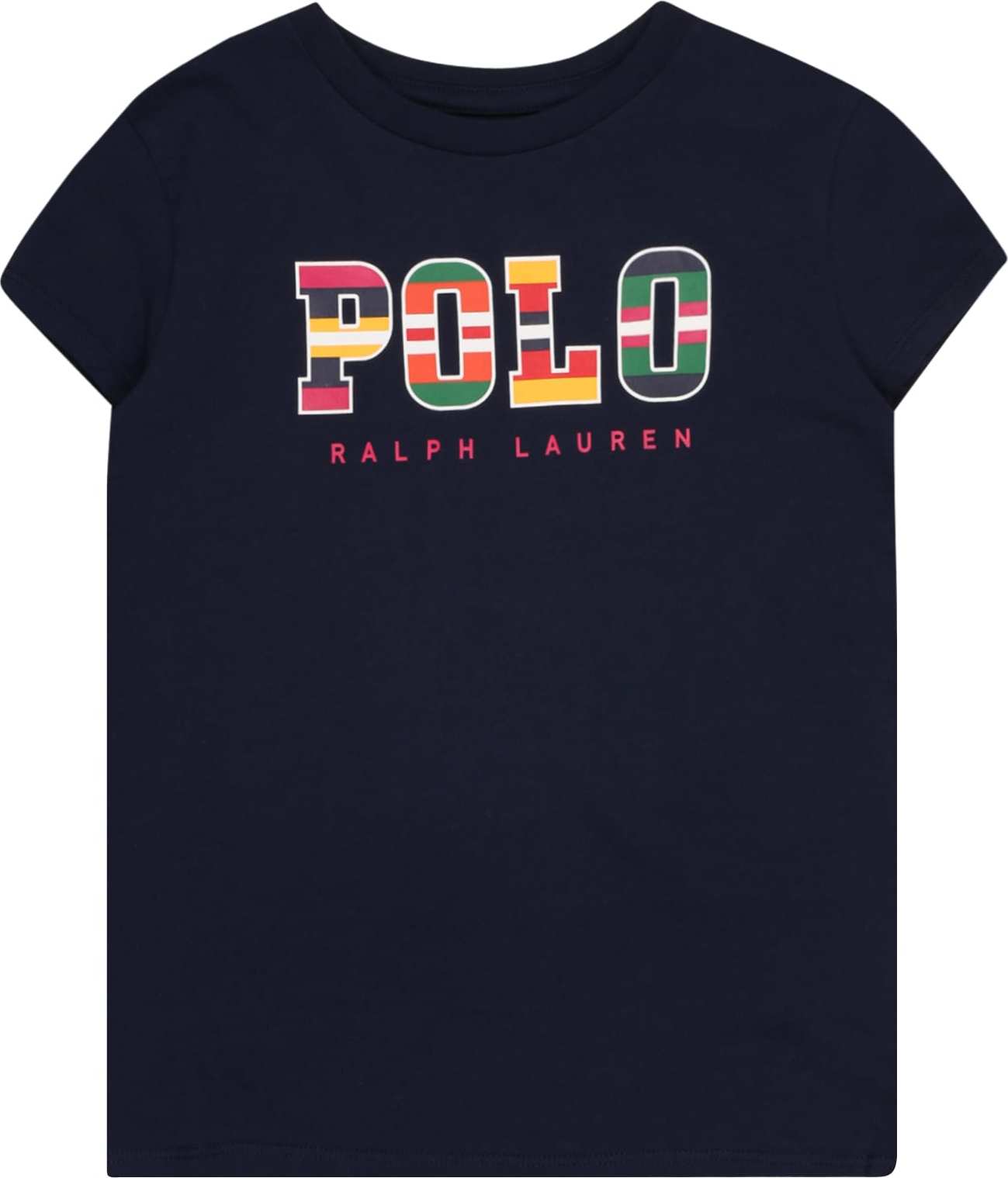 Polo Ralph Lauren Tričko námořnická modř / bílá / zelená / červená