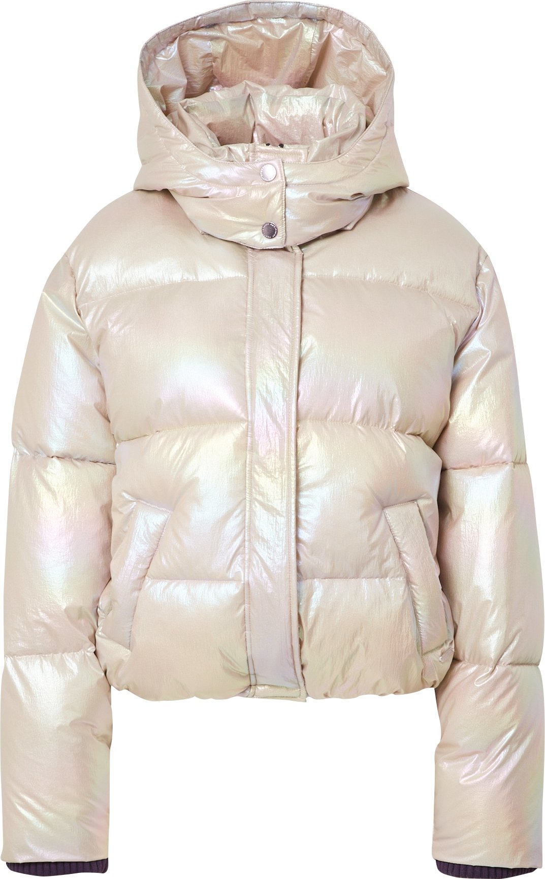 SCOTCH & SODA Zimní bunda pastelově růžová / fialová / světle zelená