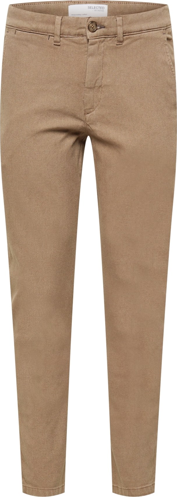 SELECTED HOMME Chino kalhoty 'Miles' nažloutlá