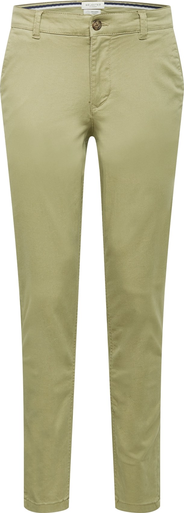 SELECTED HOMME Chino kalhoty olivová