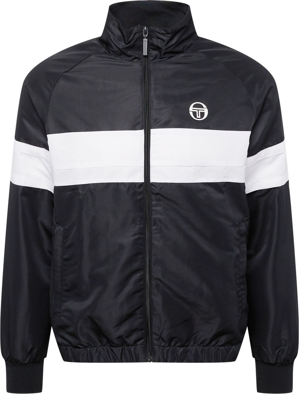 Sergio Tacchini Přechodná bunda černá / bílá