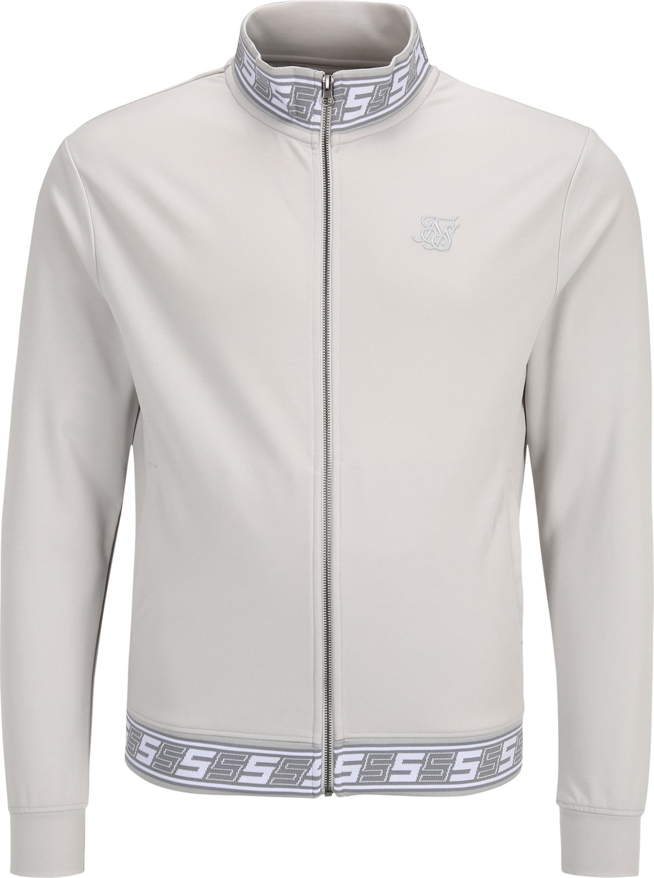 SikSilk Mikina šedá / tmavě šedá