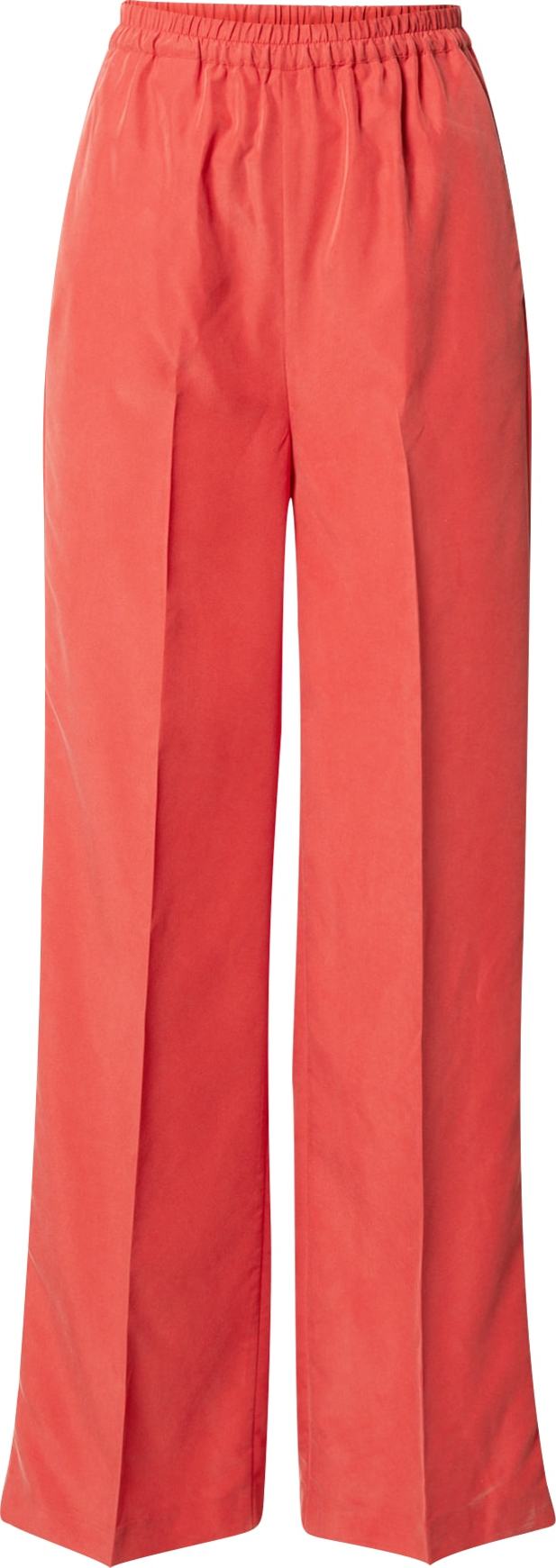 Sisley Kalhoty s puky světle červená