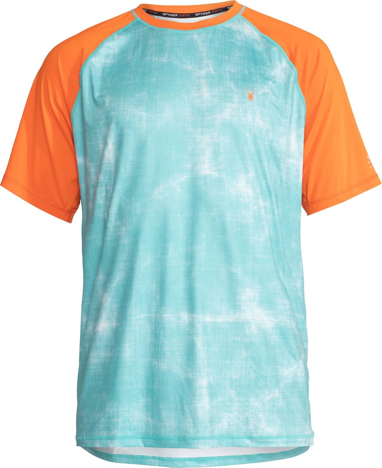 Spyder Funkční tričko oranžová / modrá / bílá