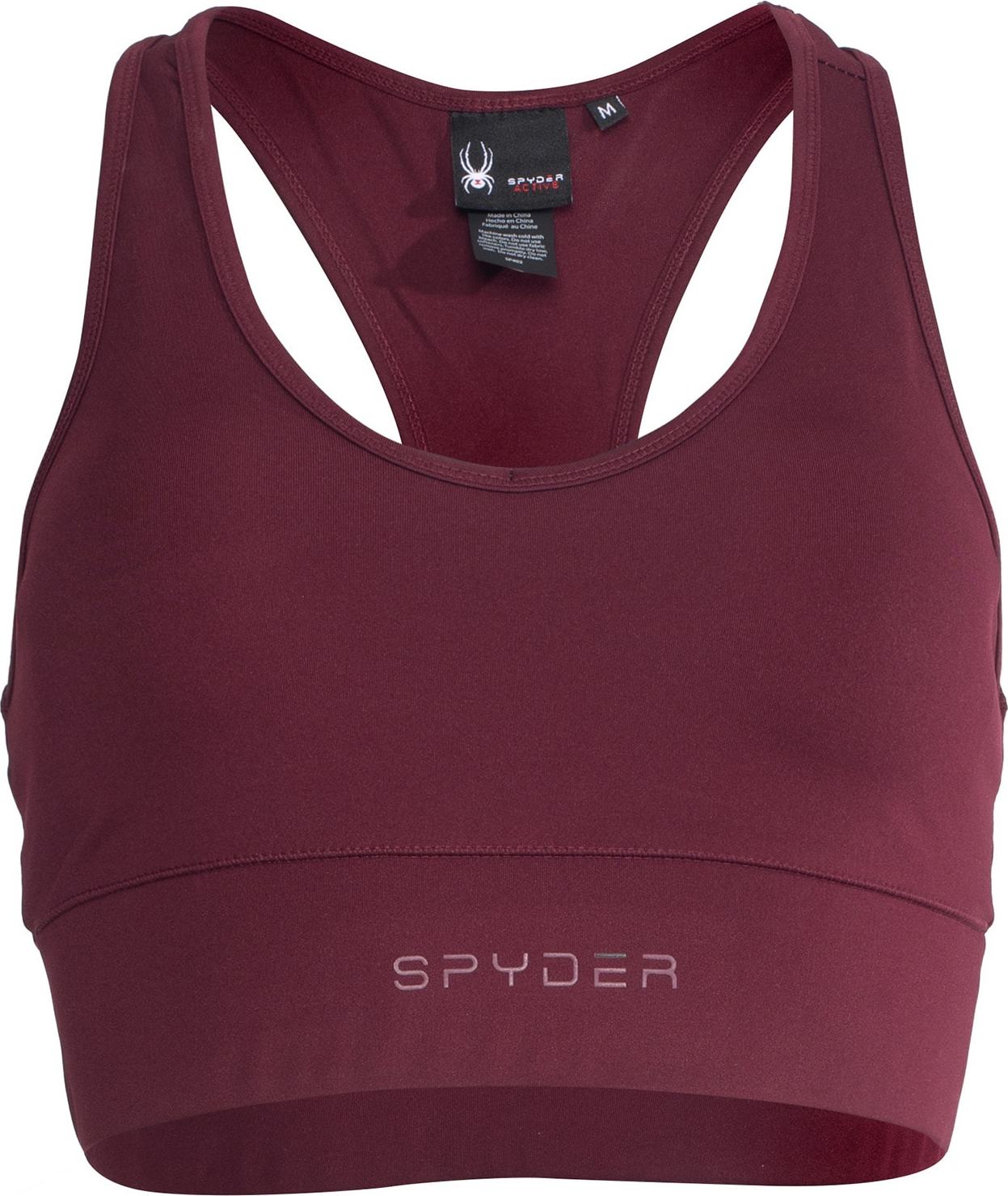 Spyder Sportovní podprsenka bordó