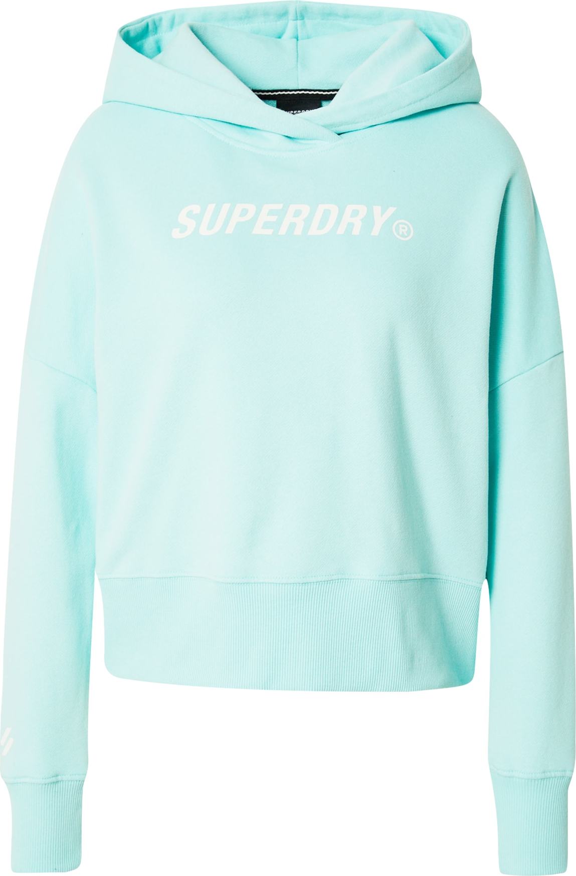 Superdry Mikina modrá / bílá