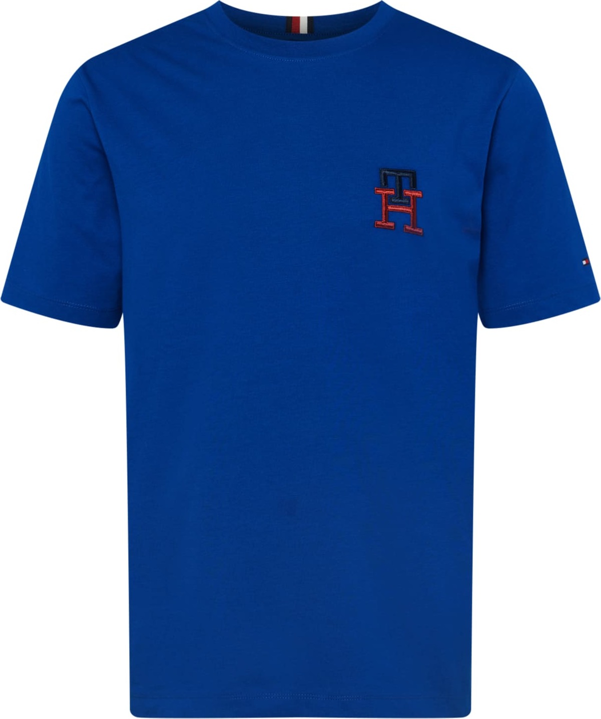 TOMMY HILFIGER Tričko modrá / tmavě červená / noční modrá