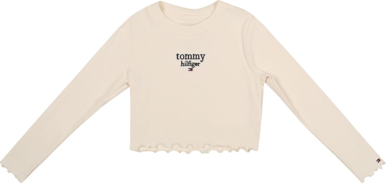 TOMMY HILFIGER Tričko noční modrá / bílá / červená / krémová