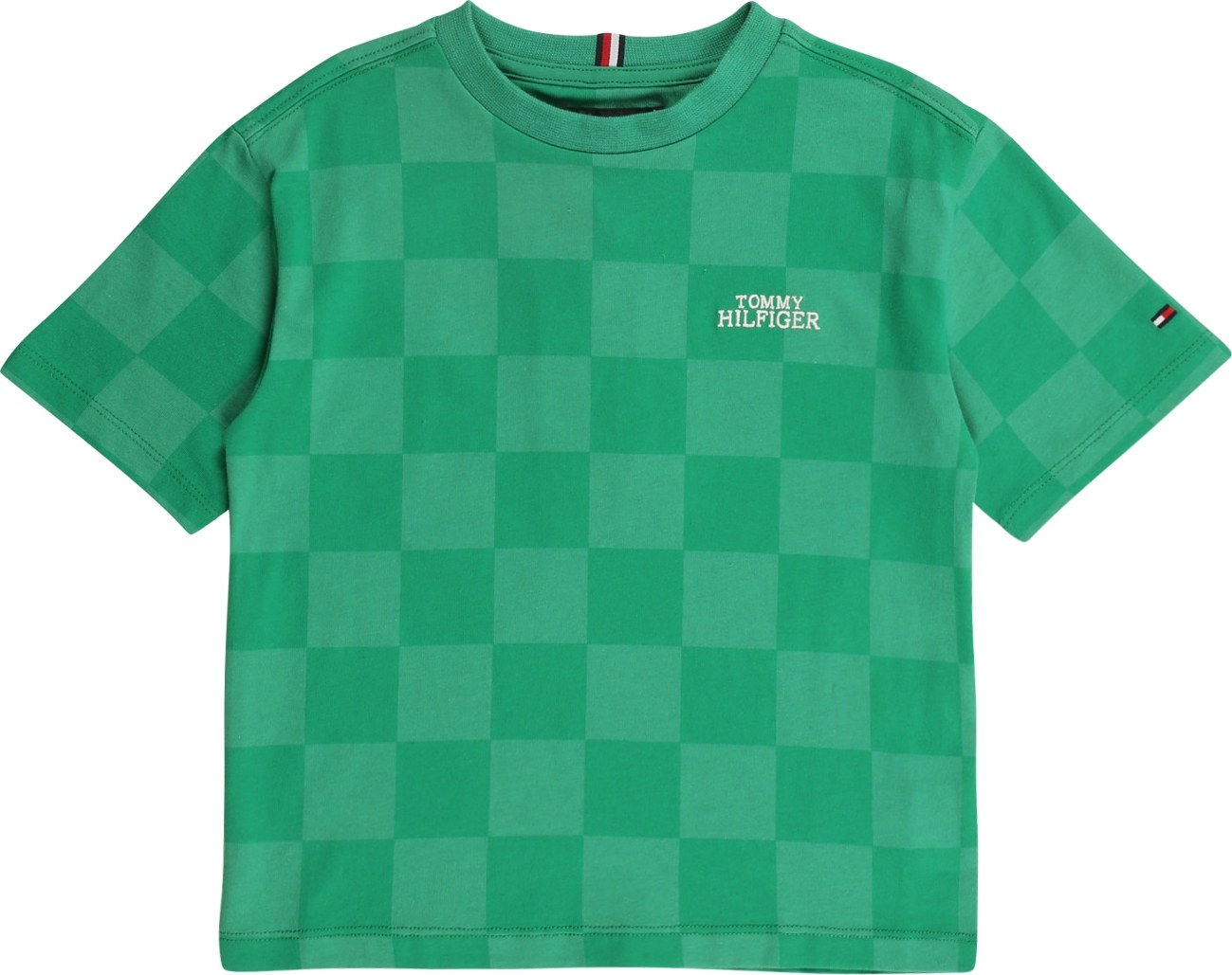TOMMY HILFIGER Tričko zelená / trávově zelená