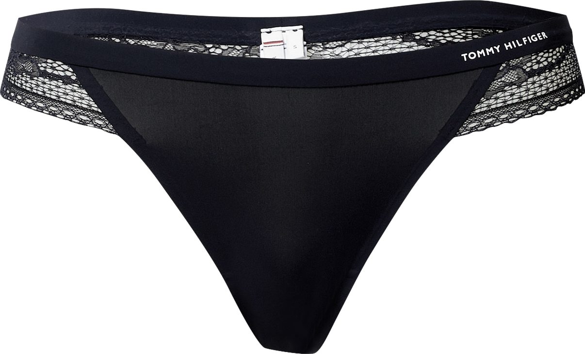 Tommy Hilfiger Underwear Tanga tmavě modrá