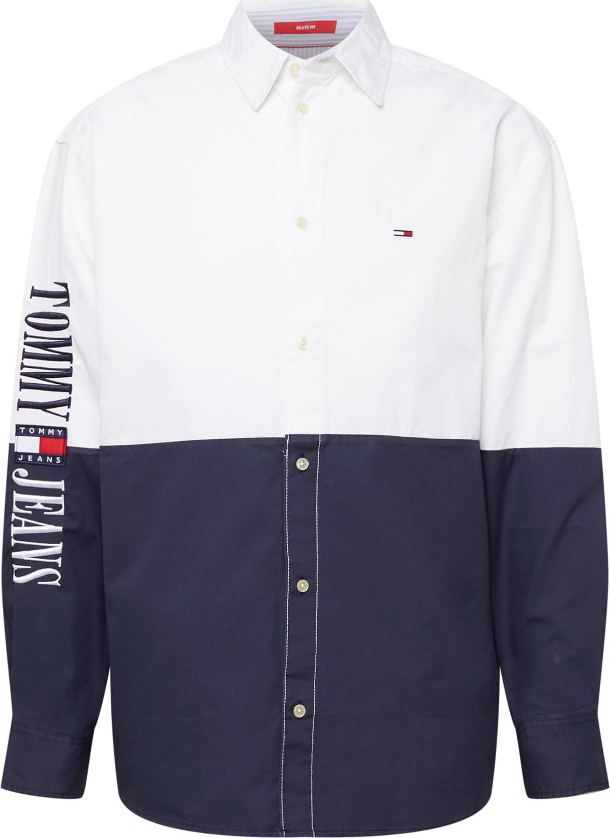 Tommy Jeans Košile bílá / námořnická modř / červená