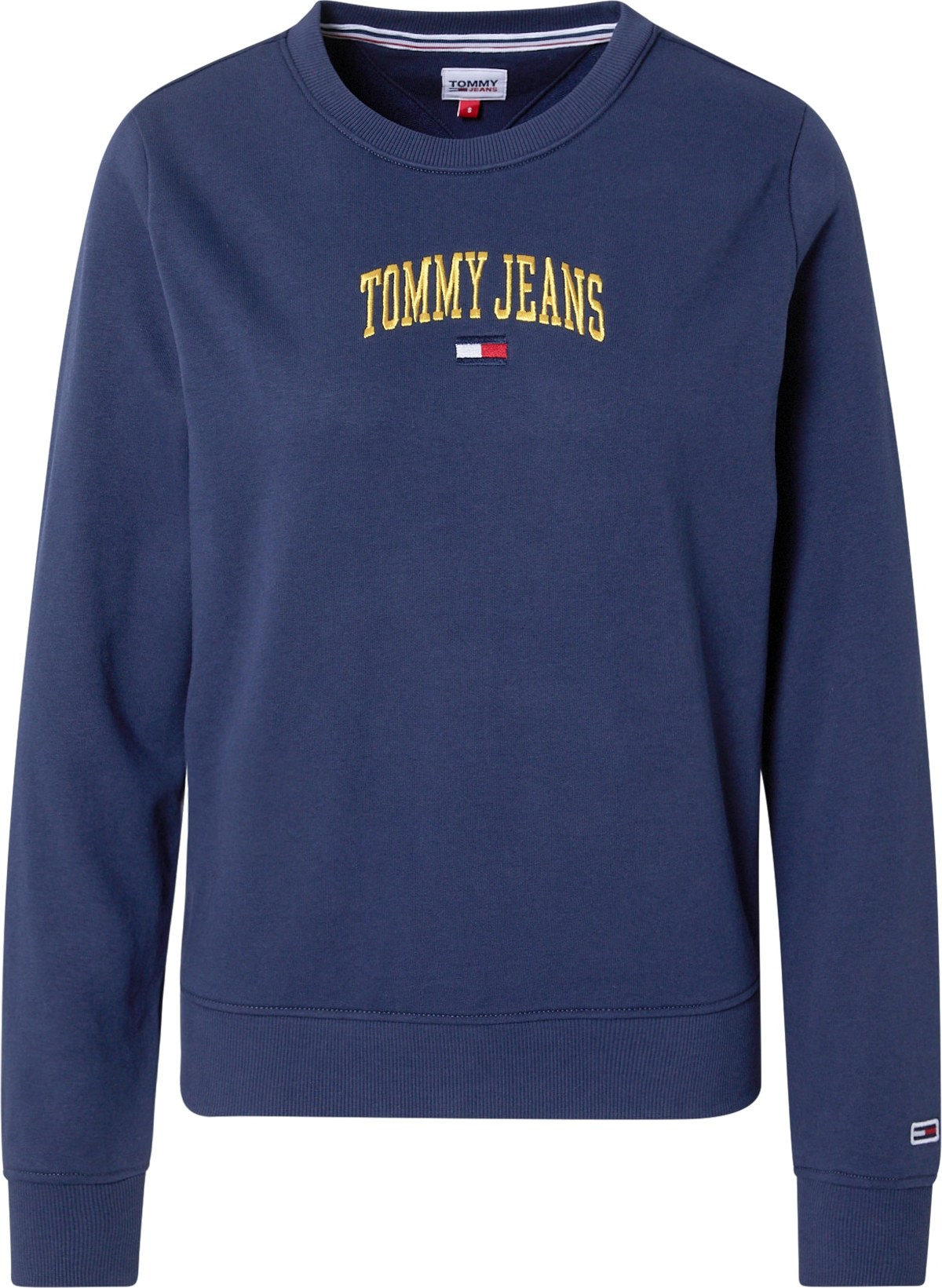 Tommy Jeans Mikina námořnická modř / červená / bílá / zlatá