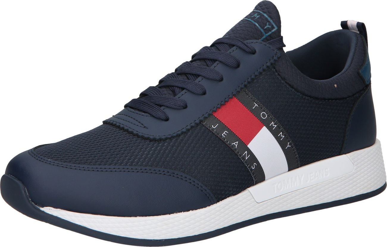Tommy Jeans Tenisky námořnická modř / bílá / červená