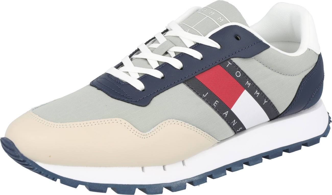 Tommy Jeans Tenisky námořnická modř / bílá / kouřově šedá / ohnivá červená