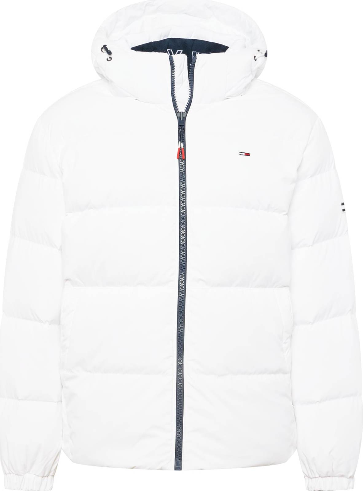 Tommy Jeans Zimní bunda bílá / modrá