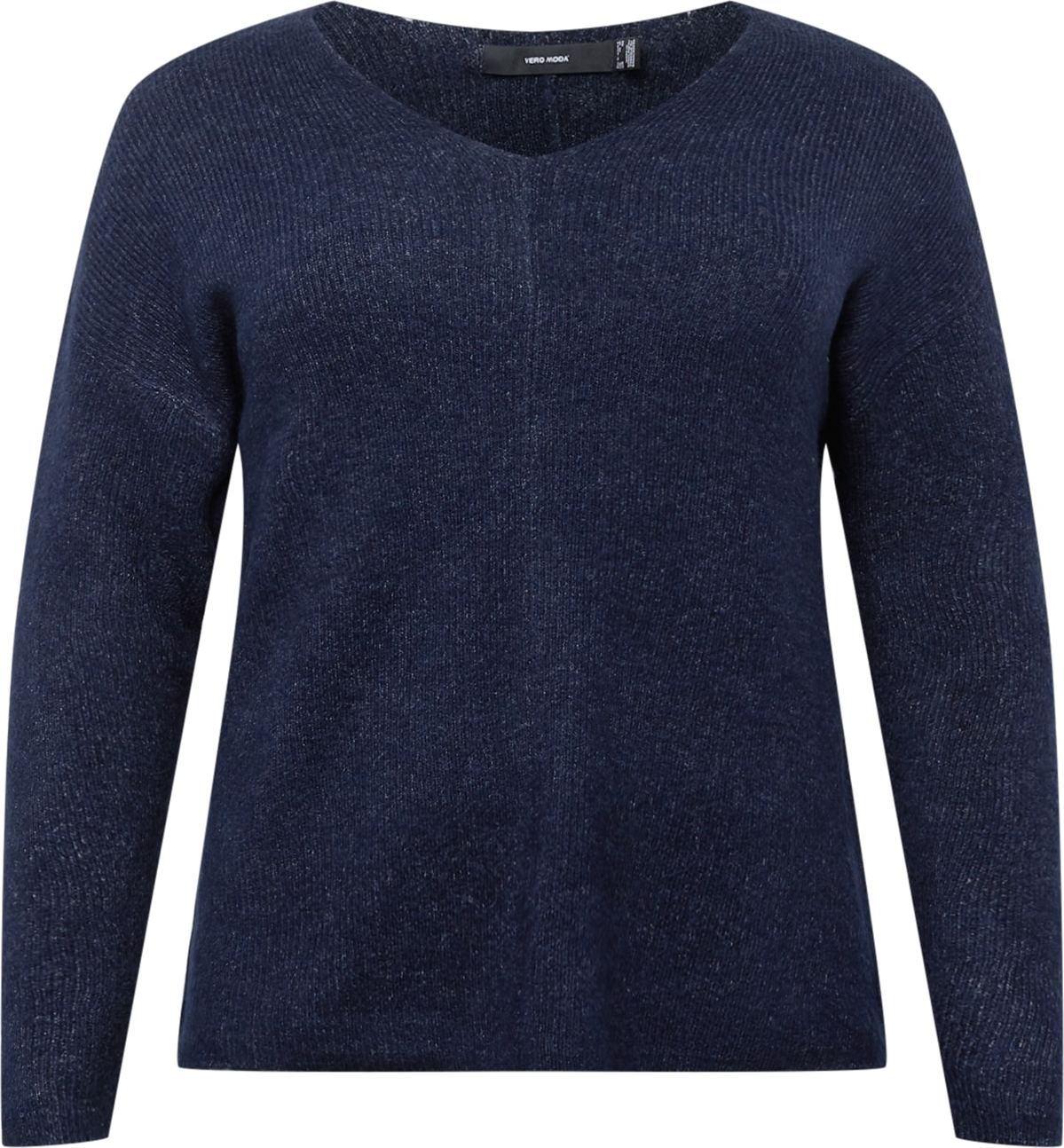 Vero Moda Curve Svetr 'LEFILE' tmavě modrá