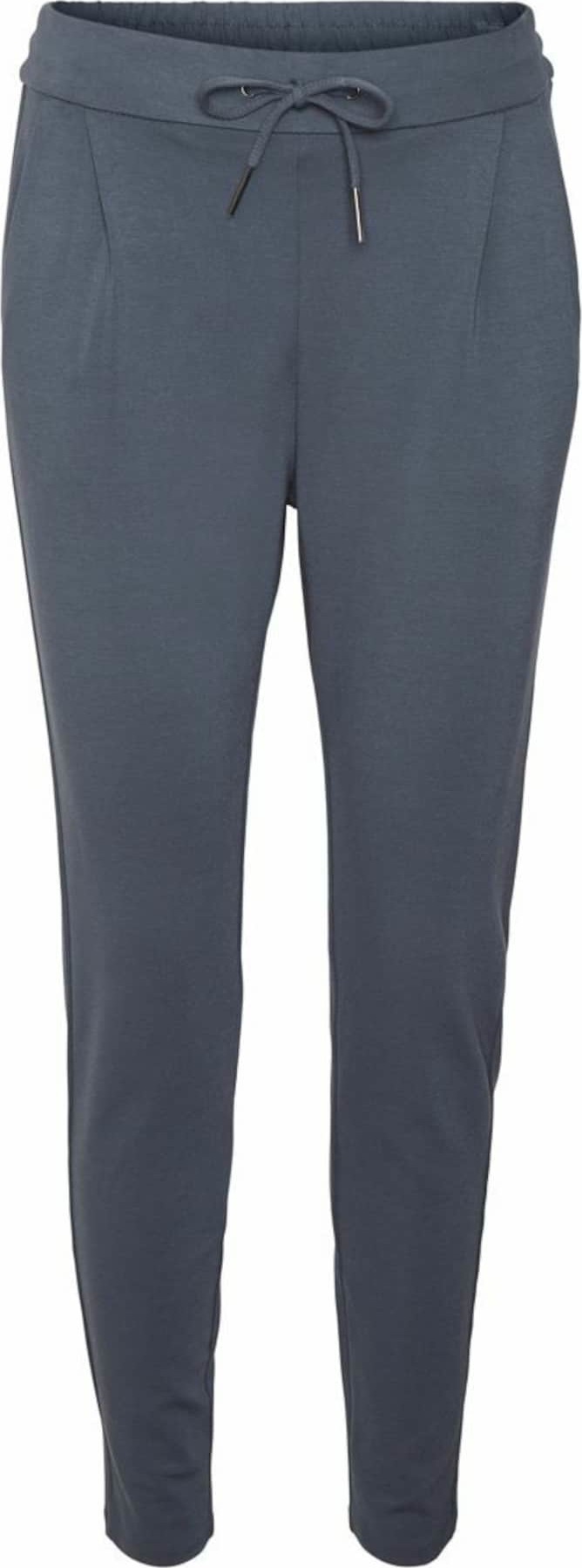 VERO MODA Kalhoty se sklady v pase chladná modrá