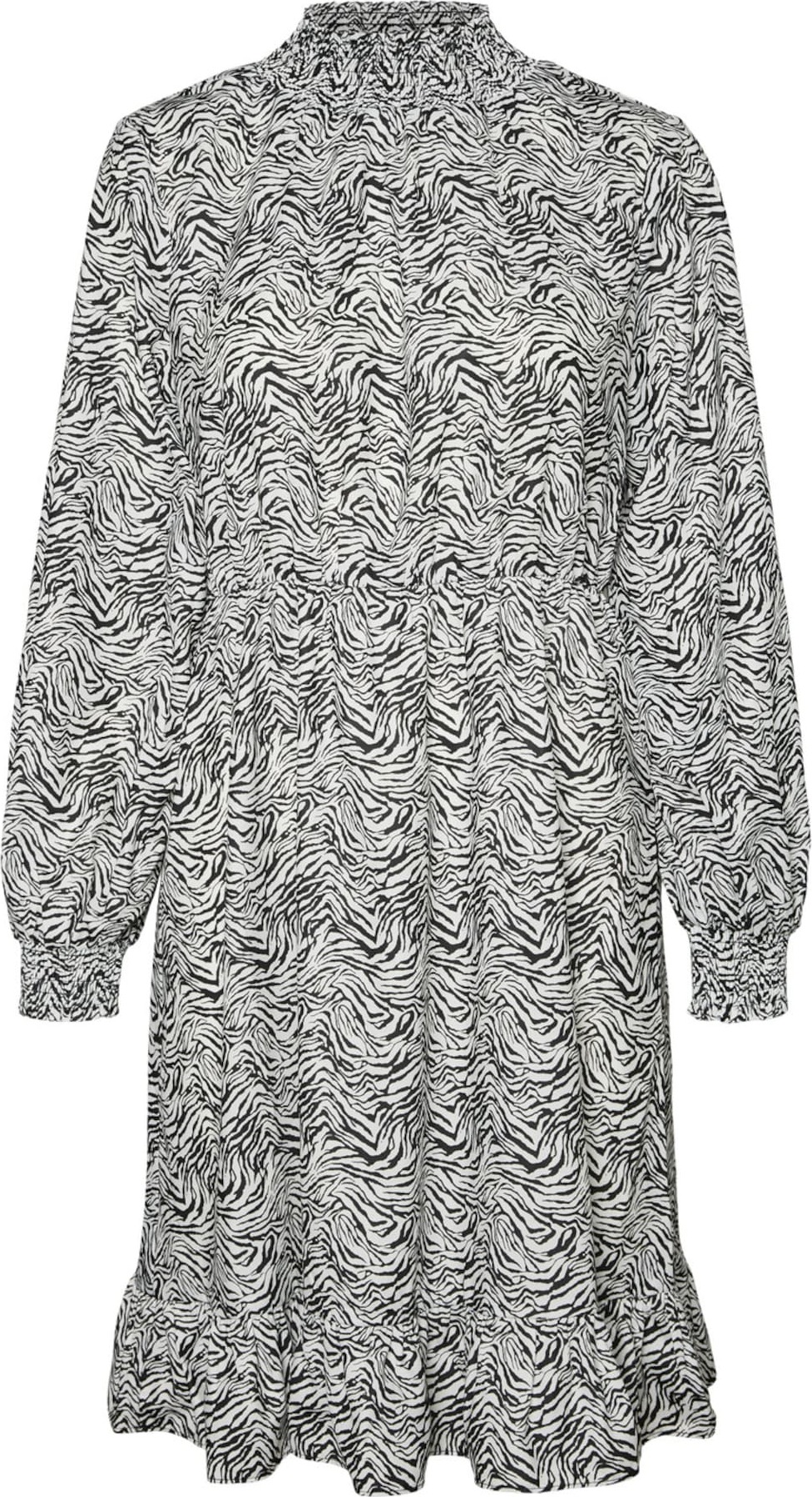 VERO MODA Šaty 'Lisa' přírodní bílá / černá