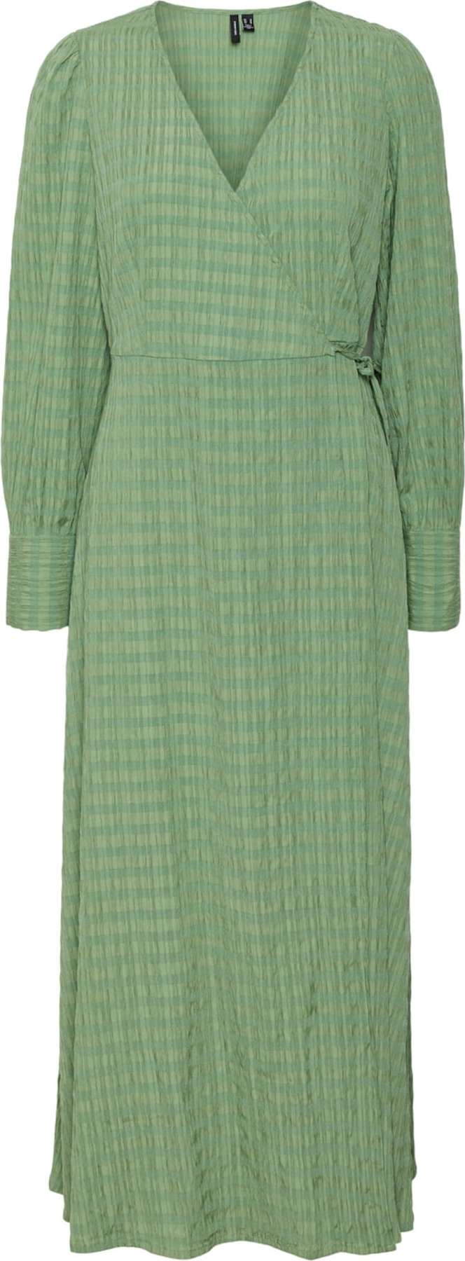 VERO MODA Šaty 'Enga' zelená / světle zelená